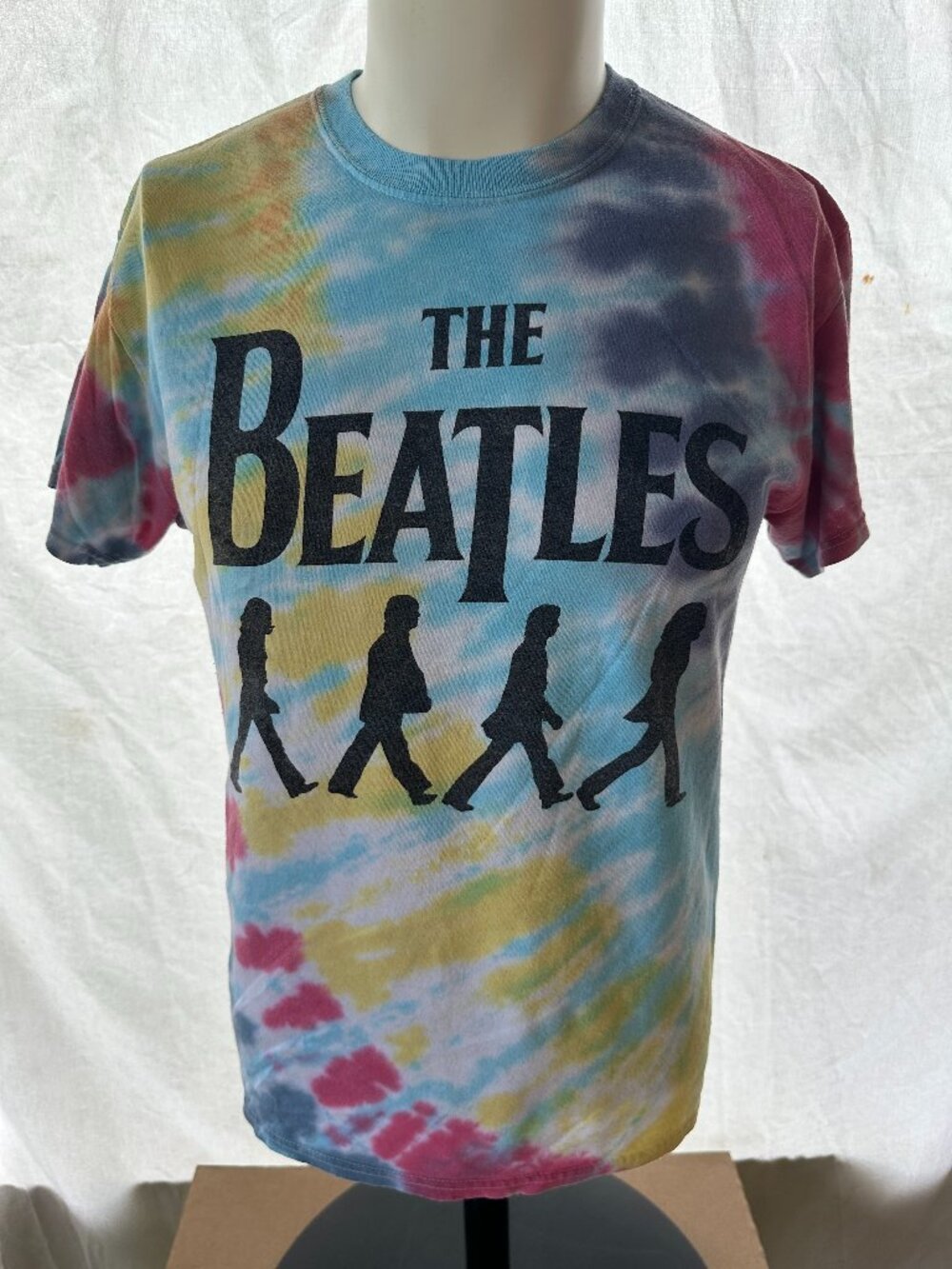 The Beatles 2021 John Lennon Paul McCartney Men's Tye Dye Shirt Small George Har